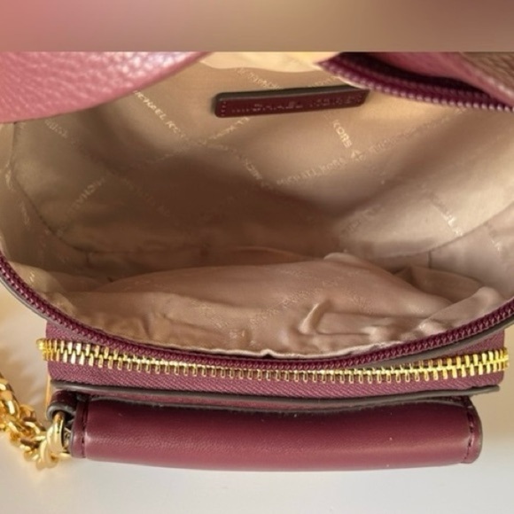 Michael Kors MAISIE Small 2 in 1 Fanny Waist Pack Crossbody Oxblood - Picture 4 of 5